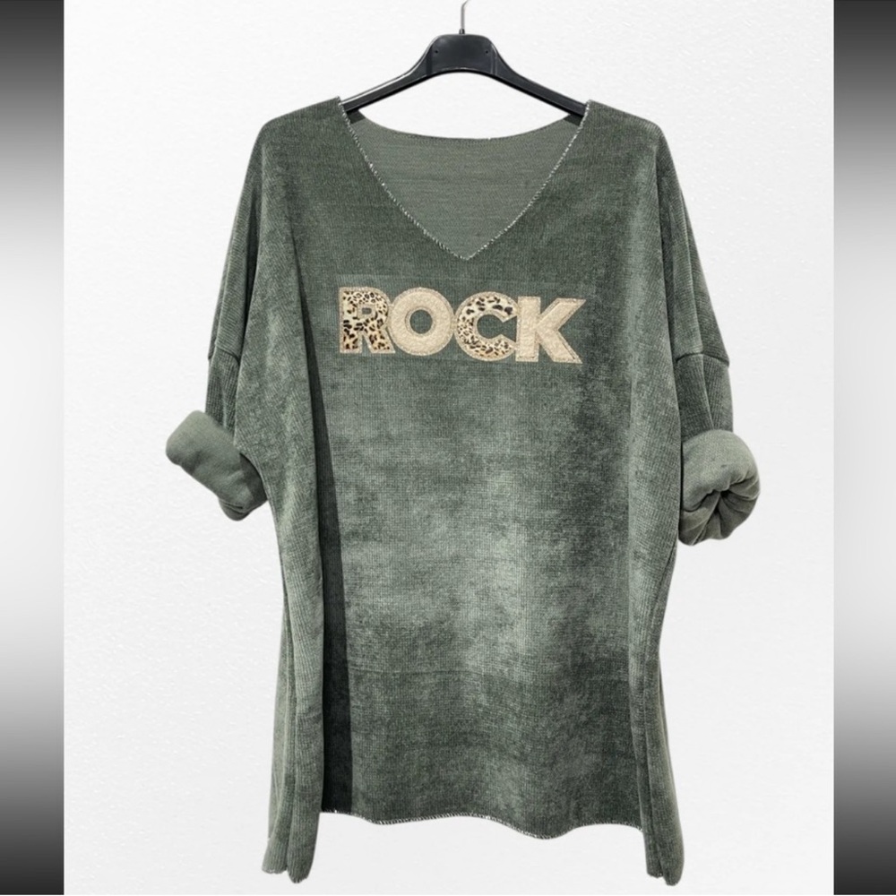 ShopEvelynne 'Rock' Graphic Sweater